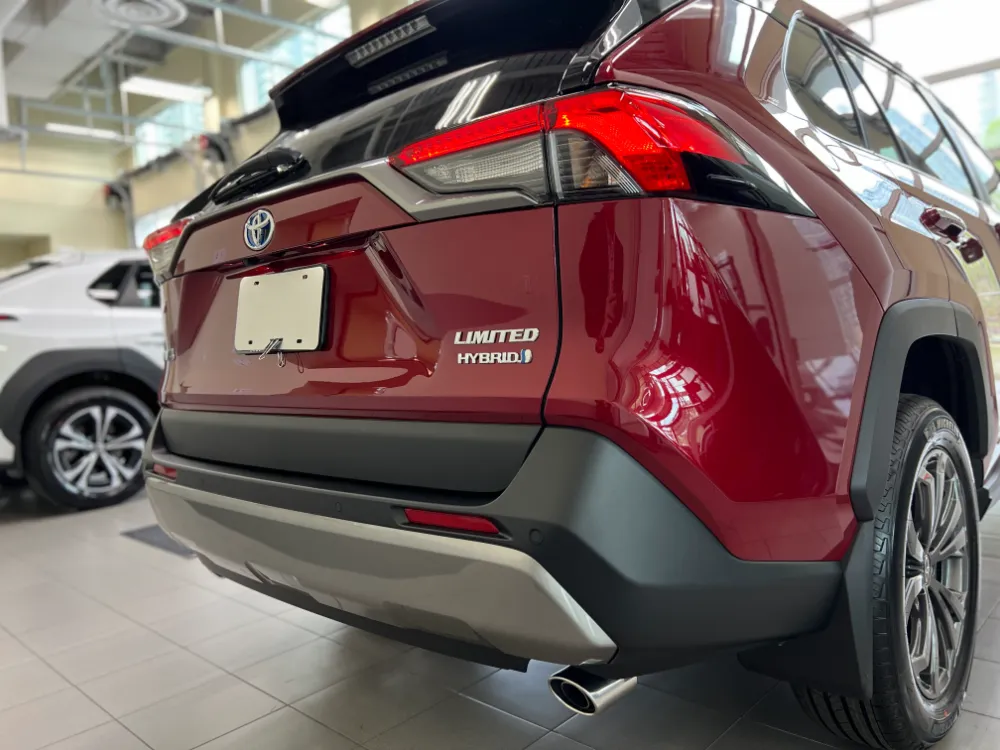 2023 toyota rav4 hybrid limited red with black interior 7